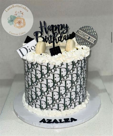 dior birthday cake